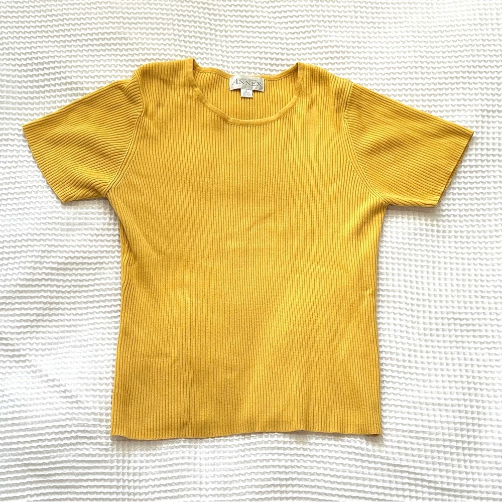 Annex Gold Ribbed Top size XL